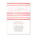 Striped Style - Party Invitation - Square Corners